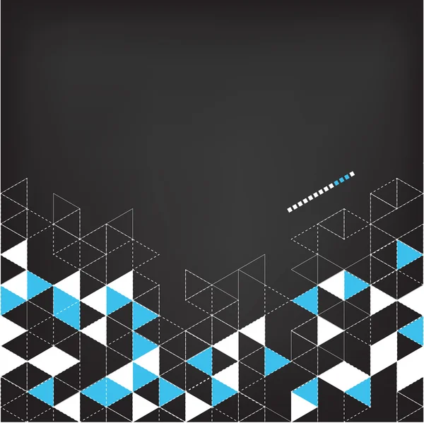 Abstracte technische achtergrond met kleur driehoek — Stockvector