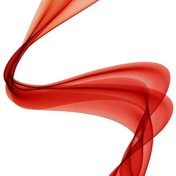 赤い煙波と抽象的なカラフルな背景 — ストックベクタ