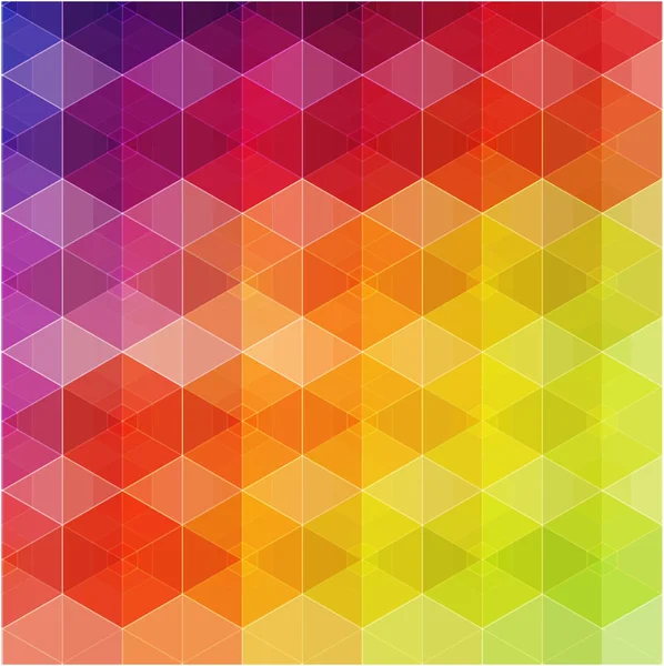 Retro-Muster geometrischer Formen. Buntes Mosaik-Banner. — Stockvektor