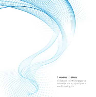 Vektör pürüzsüz soyut dalgalar