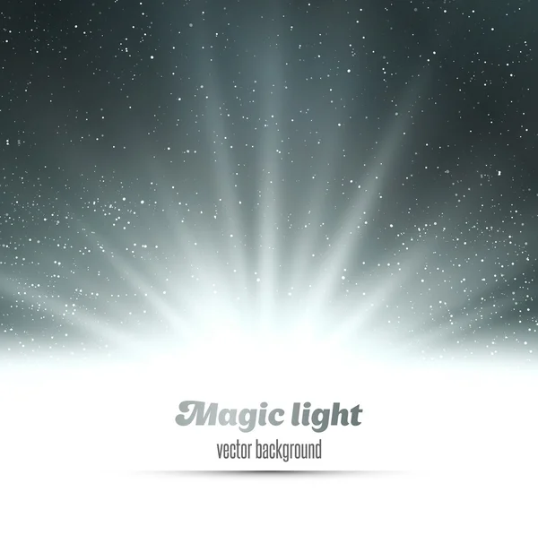 Streszczenie magiczne światło tło. — Wektor stockowy