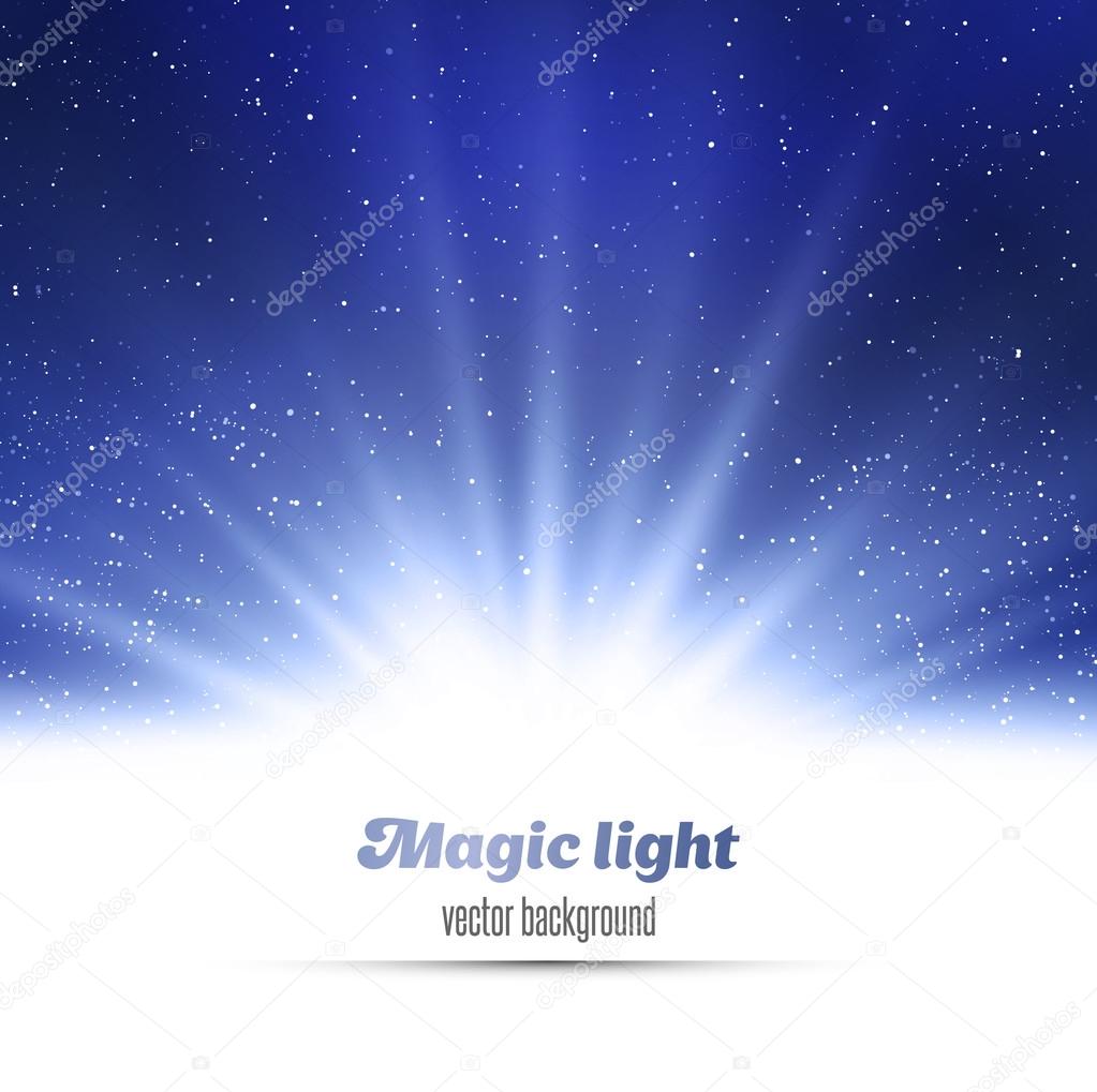 Abstract magic  light background.