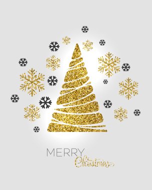 Noel ağacı. Vektör tebrik