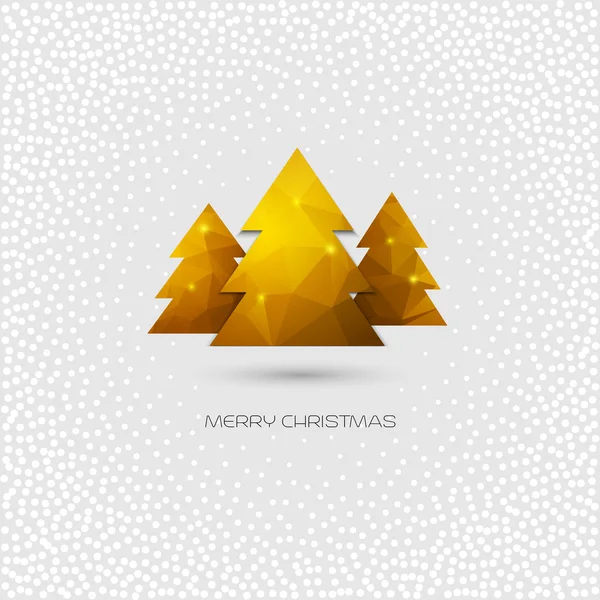 Kerstboom wenskaart — Stockvector