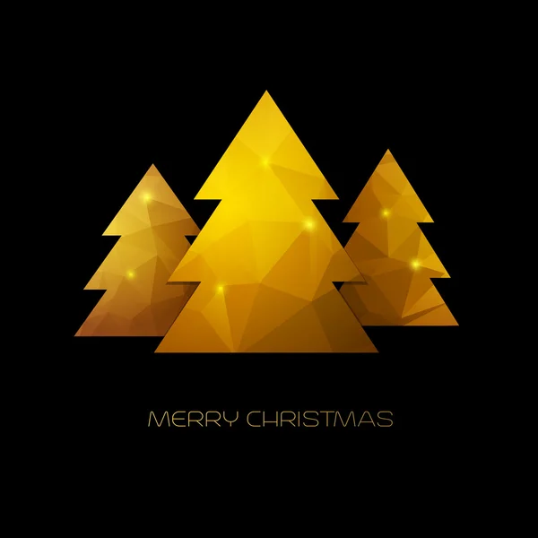 Christmas tree greeting card — Stock Vector