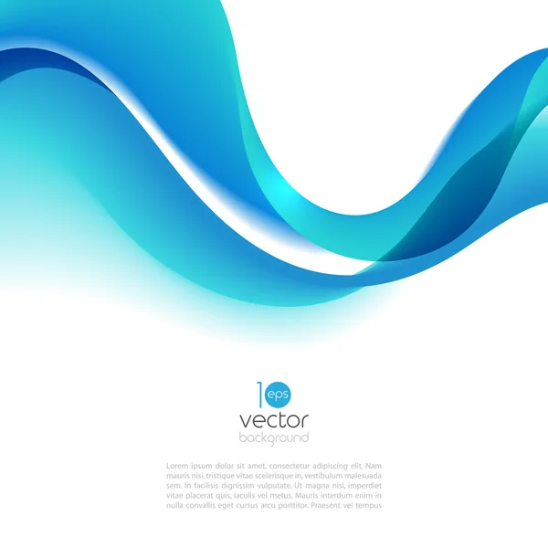 Ilustración de onda de movimiento abstracta — Vector de stock