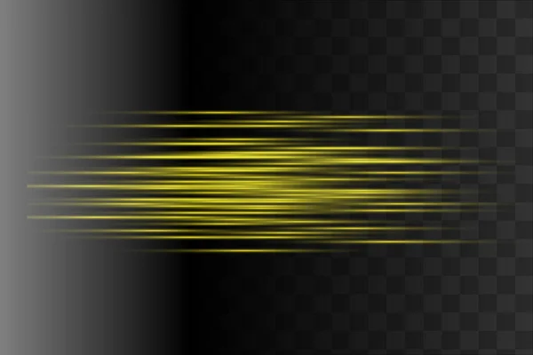 Resplandor aislado efecto de luz amarilla, destello de lente — Archivo Imágenes Vectoriales