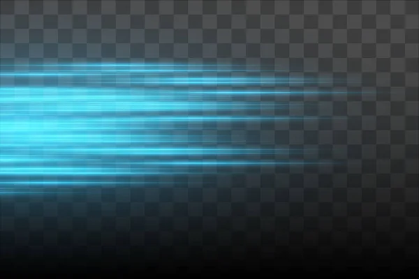 Glöd isolerad blå ljuseffekt, linsbländning — Stock vektor