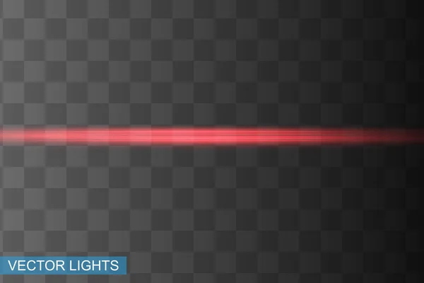 Glow isolated red light effect, lens flare — Stock Vector