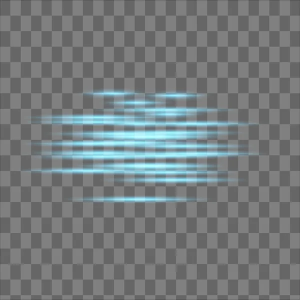 Abstrakt blå laserstråle. Transparent isolerad på svart bakgrund. Vektor illustrationbelysningen effekt.floodlight riktad — Stock vektor
