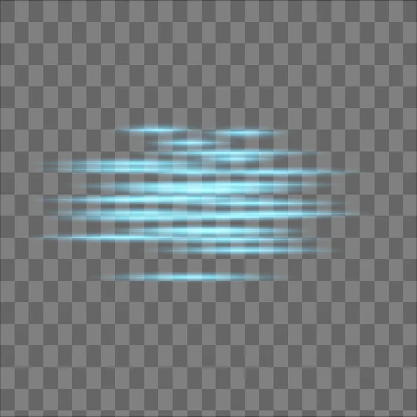 Abstrakt blå laserstråle. Transparent isolert på svart bakgrunn. Vektorillustrasjon. Lysets effektivitet.flomlysretning – stockvektor