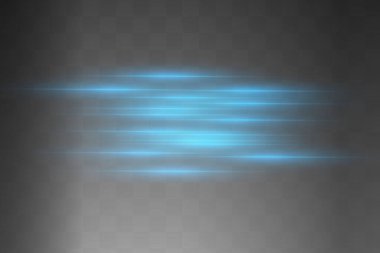 Mavi parlayan ışık şeffaf bir arkaplanda patlar. Parlak sihirli toz parçacıkları. Parlak Yıldız. Şeffaf, parlak güneş. Vektör ışıltısı. Parlak bir ışıltı için