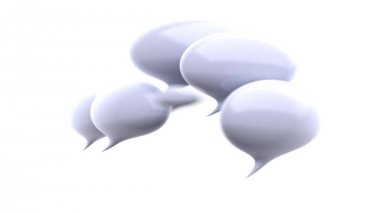 Beyaz konuşma balonları