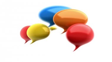 renkli konuşma balonları