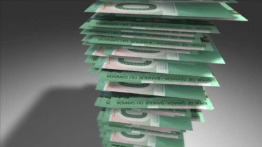 20 Kanada Doları not yığınını