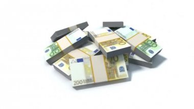 euro fatura yığınını