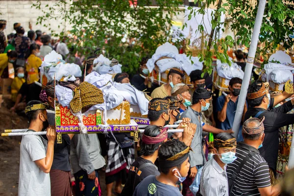 Bali Kremering Covid Tid — Stockfoto