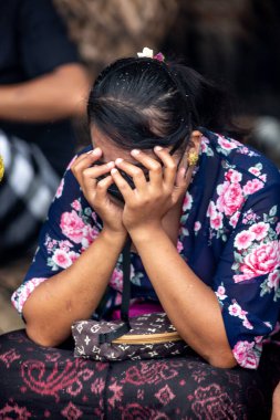 Bali 'de yakma töreni fotoğrafı