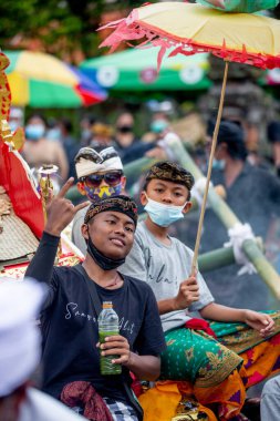 Bali 'de yakma töreni fotoğrafı