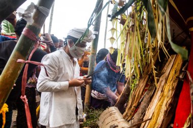 Bali 'de yakma töreni fotoğrafı