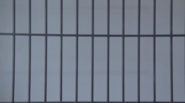 Muhafız mahkumların kelepçe kaldırır