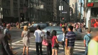 42 St - zaman atlamalı üzerinde Crowds