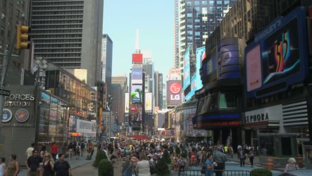 Times Square - geniş vurdu — Stok video