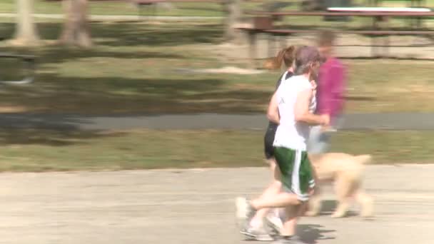 Jogging no Parque (1 de 1 ) — Vídeo de Stock