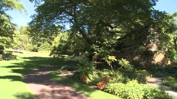 Gärten von bartlett arboretum — Stockvideo