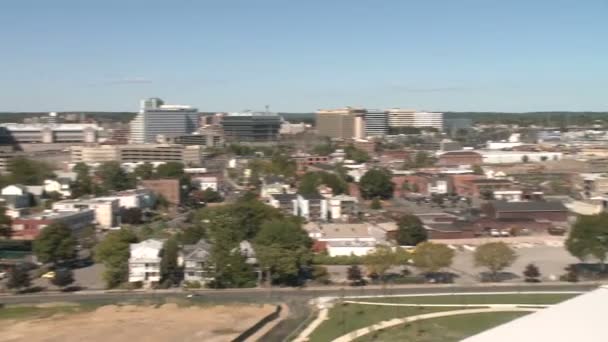 Vista de la ciudad de Stamford — Vídeo de stock