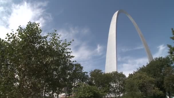 Arco de entrada na cidade de St. Louis — Vídeo de Stock