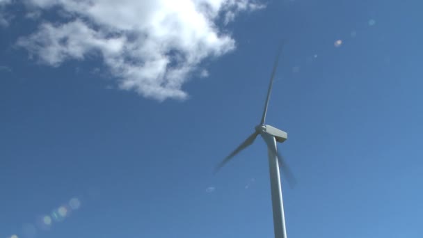 Wind turbine creates energy — Stock Video