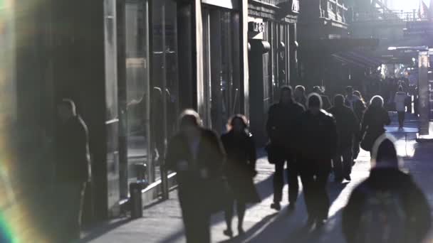 La foule new-yorkaise dans la rue — Video