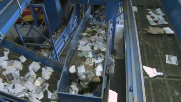 Za kulisami przyjrzeć kroki nowoczesne recyklingu — Wideo stockowe