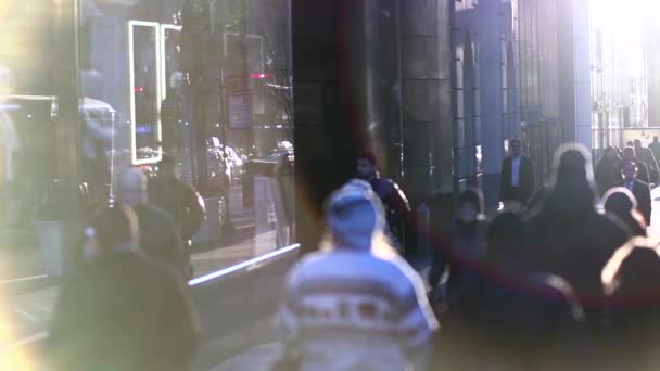 New York publiken på gatan — Stockvideo