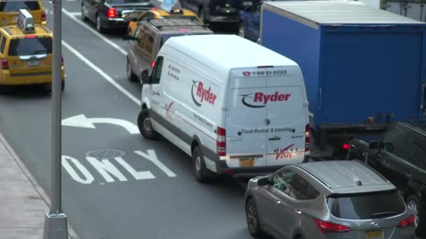 Utsikt över Nyc trafik — Stockvideo