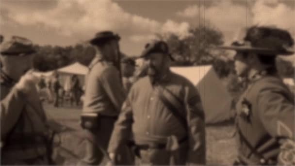 Amerikan İç Savaşı evreleme — Stok video
