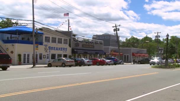 Locust Valley ruas da cidade — Vídeo de Stock