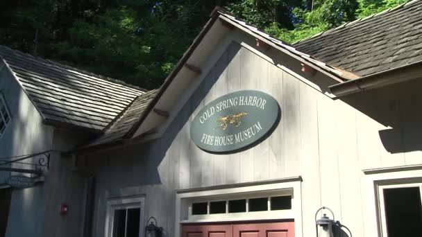 Museu Cold Spring Harbor Fire House — Vídeo de Stock