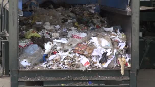 Za kulisami przyjrzeć kroki nowoczesne recyklingu — Wideo stockowe