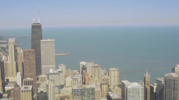 Widokiem na Downtown Chicago — Wideo stockowe