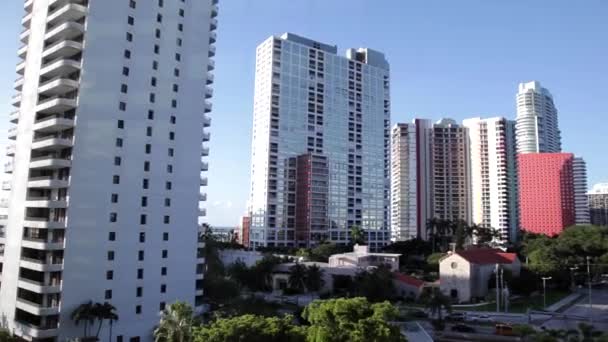 Vista del centro de Miami (1 de 2 ) — Vídeo de stock