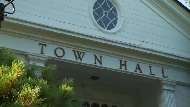 Weston town hall — Stock Video