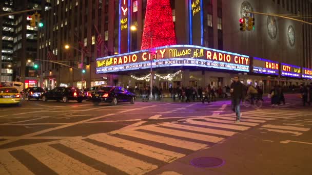 Radio City Music Hall NYC — Stock Video
