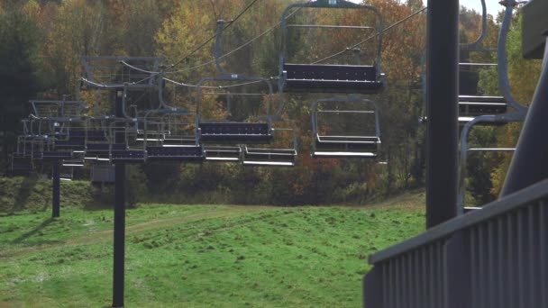 Mohawk Mountain Ski lifts — Stock Video