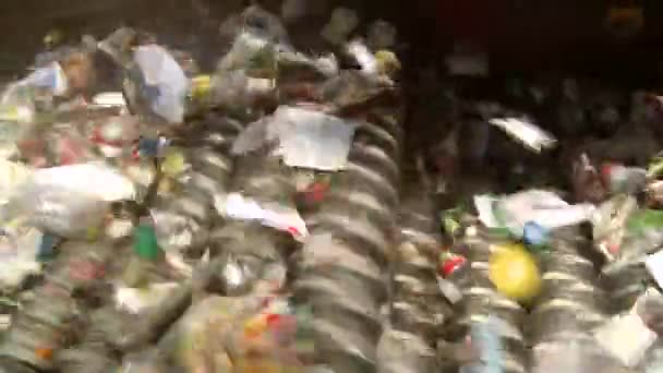 Za kulisami przyjrzeć kroki nowoczesne recyklingu — Wideo stockowe