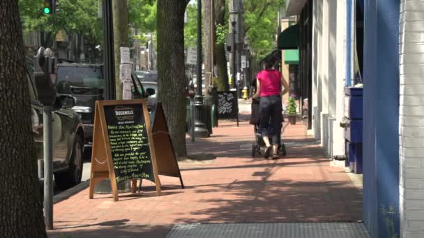 Dar un paseo por la calle principal (5 de 9 ) — Vídeo de stock