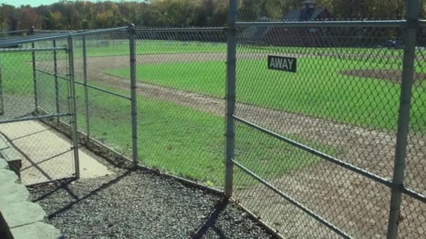 Campo de béisbol vacío — Vídeo de stock