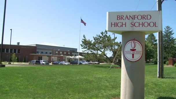 Branford High School (1 из 3) ) — стоковое видео