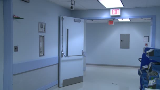 Les médecins marchent dans le couloir — Video